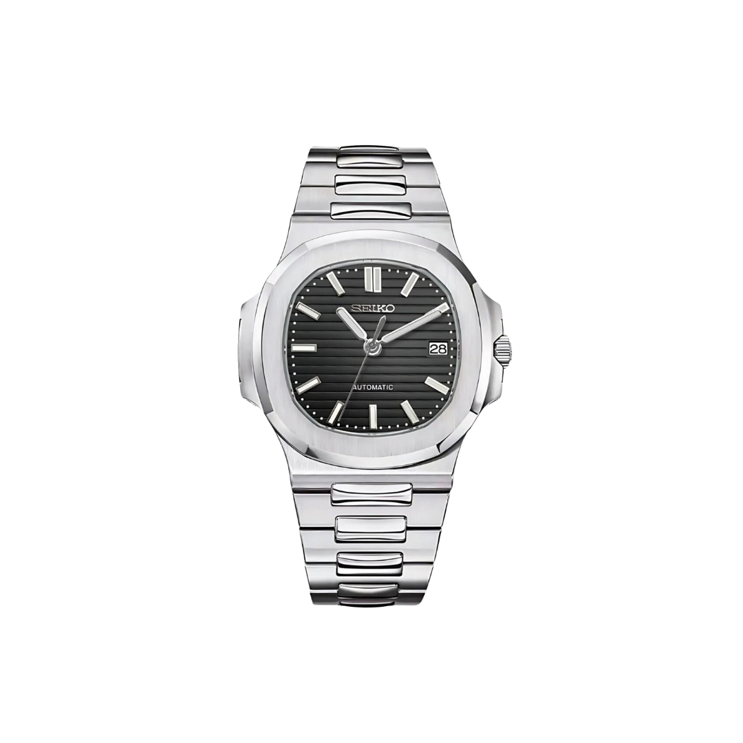 SEIKONAUTILUS BLACK MEN'S WATCH
