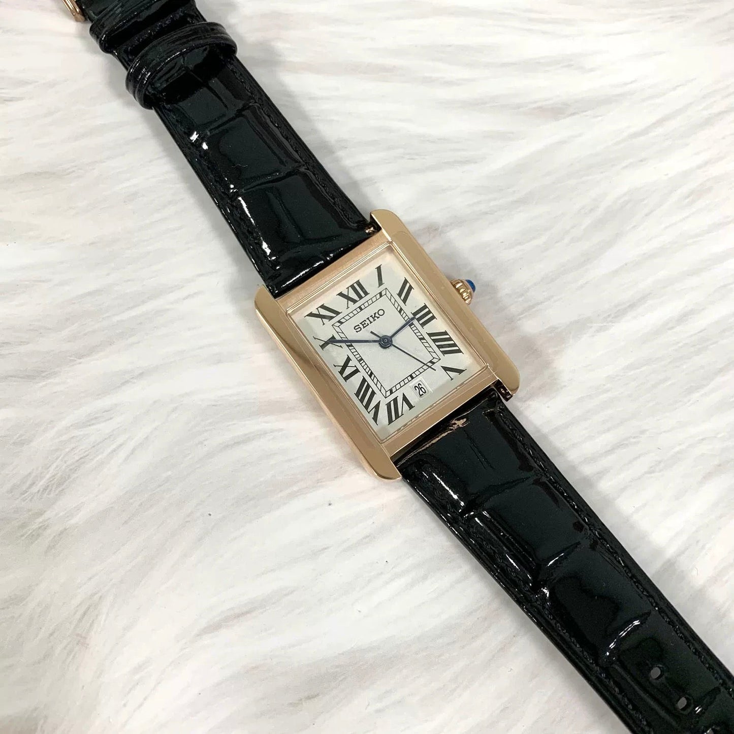 SEIKOTANK LADIES WHITE FACE (CLASSIC/ DIAMOND)