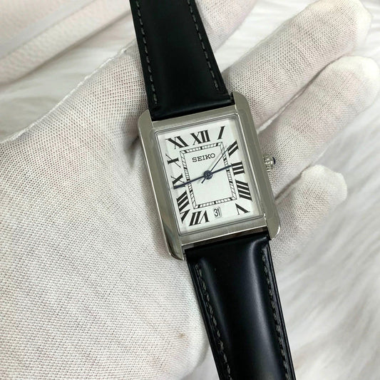 SEIKOTANK LADIES WHITE FACE (CLASSIC/ DIAMOND)