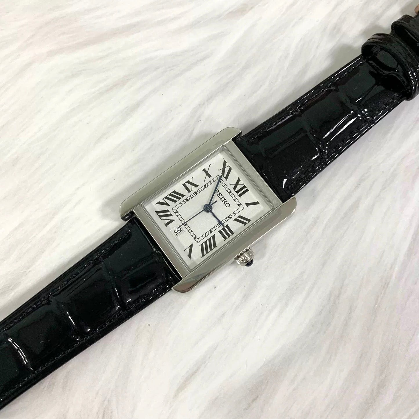 SEIKOTANK LADIES WHITE FACE (CLASSIC/ DIAMOND)