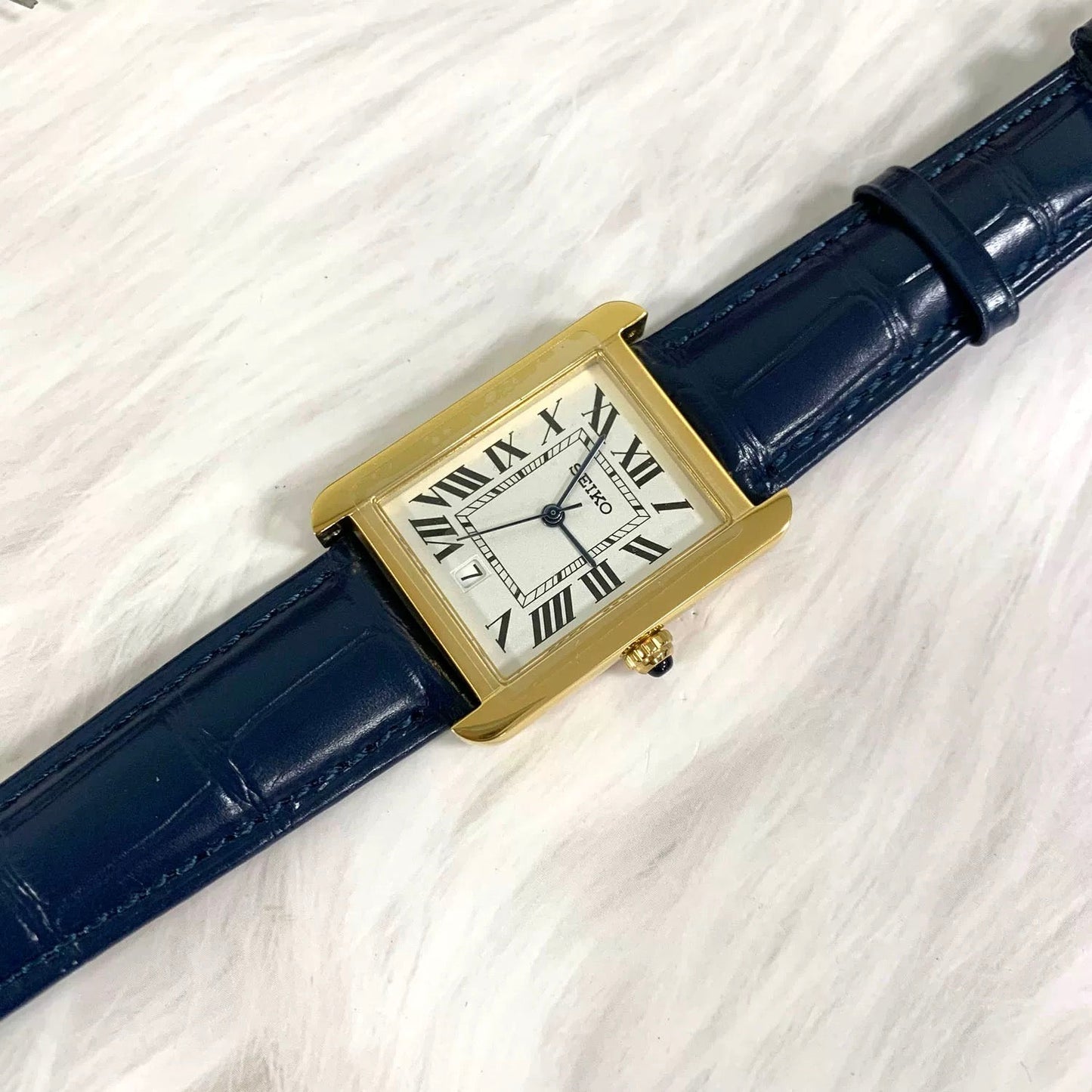 SEIKOTANK LADIES BLUE STRAP (CLASSIC/ DIAMOND)