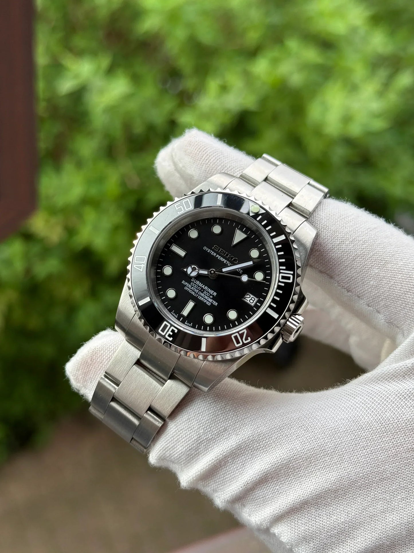 SEIKOMARINER CLASSIC BLACK MEN'S MOD WATCH
