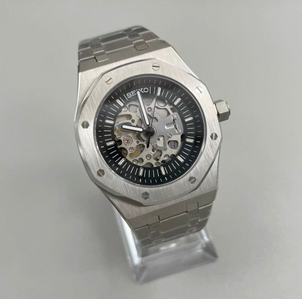 SEIKOAK MOD OPENHEART V2 SILVER – EVO